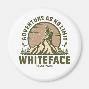 Retro Whiteface Mountain Hike Magnet