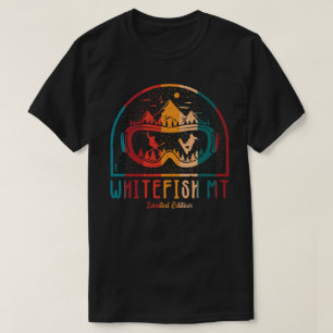 Retro Whitefish Mountain Ski Adventure T-Shirt