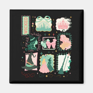 Retro Wicked Stamps Christmas Vibes Clothing Long Magnet