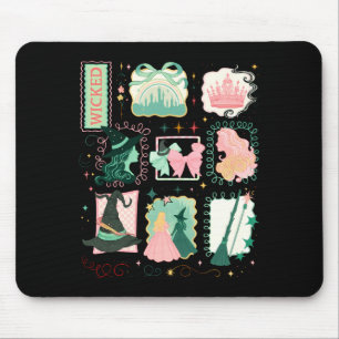 Retro Wicked Stamps Christmas Vibes Clothing Long  Mouse Mat