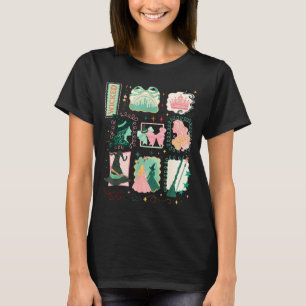 Retro Wicked Stamps Christmas Vibes Clothing T-Shirt