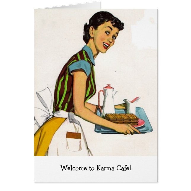 Retro Wife - Welcome to the Karma Cafe, (Front)