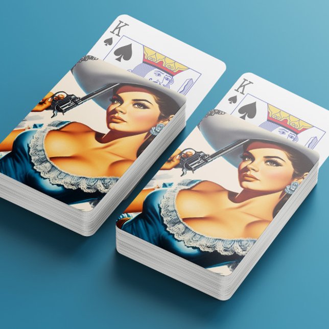 Retro Wild West Pin-up Playing Cards (Creator Uploaded)