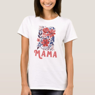Retro Wildflower Mama, Mother's Day T-Shirt