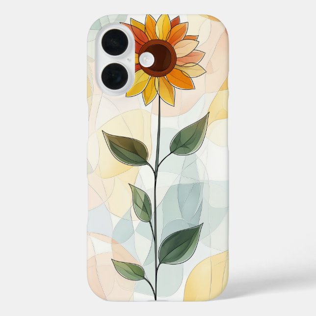 Retro Wildflower Stalk Case-Mate iPhone Case (Back)