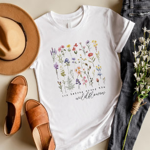 Retro Wildflowers Floral T-Shirt
