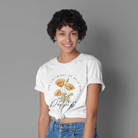 Retro Wildflowers Yellow Poppies Flowers