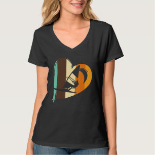 Retro Windsurfing Surfing Surfer Kitesurfer Windsu T-Shirt