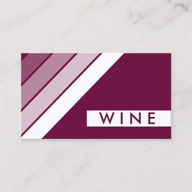 retro WINE Business Card (Front)