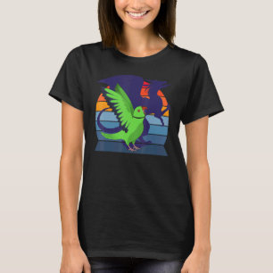 Retro Winged Dragon I Screaming Green Indian Ringn T-Shirt