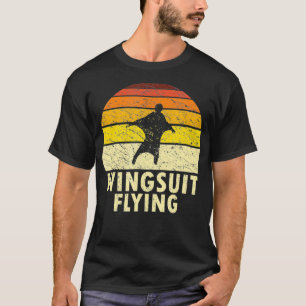 Retro Wingsuit Flying Wingsuiting Glider Parachut T-Shirt