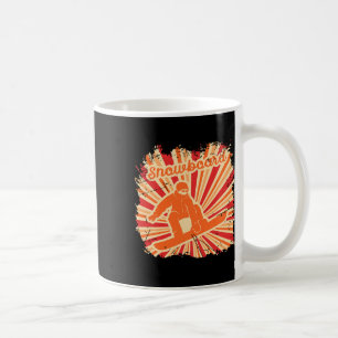 Retro Winter Sports Snowboard Snowboarder  Coffee Mug