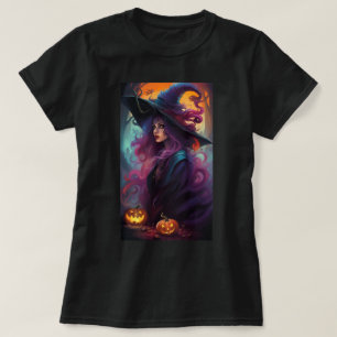 Retro Witch colourful T-Shirt