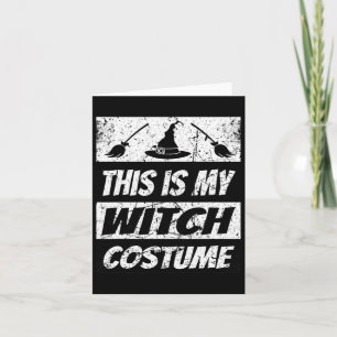 Retro Witch Halloween Matching Group Costume Spook Card