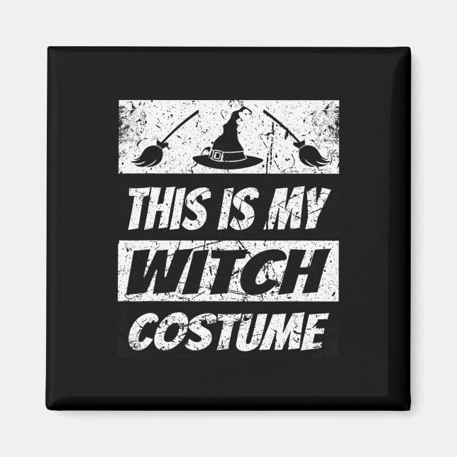 Retro Witch Halloween Matching Group Costume Spook Magnet (Front)