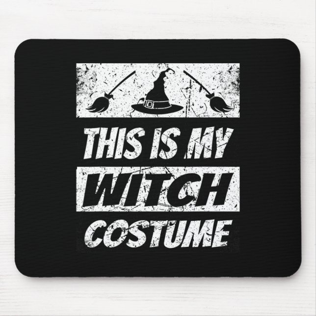 Retro Witch Halloween Matching Group Costume Spook Mouse Mat (Front)