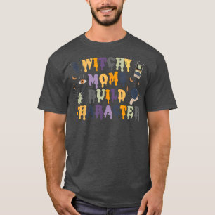 Retro Witchy Mom Build Character Halloween Mama Wi T-Shirt