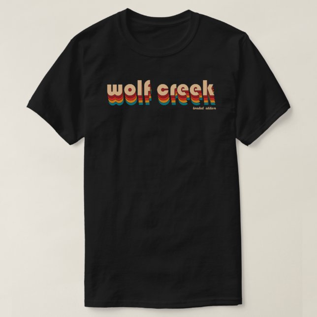 Retro Wolf Creek Ski  T-Shirt (Design Front)
