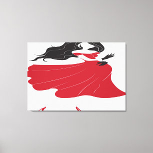 Retro Woman Canvas Print