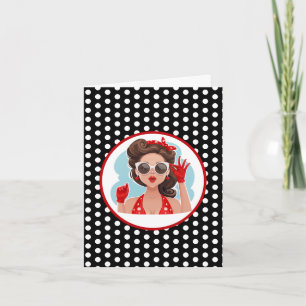 Retro Woman Card