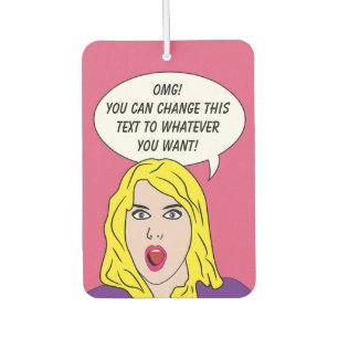 RETRO WOMAN custom car air freshner Freshener