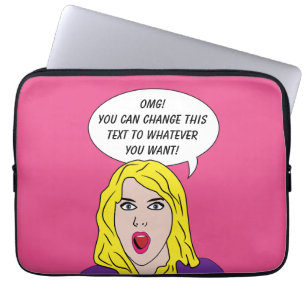 RETRO WOMAN custom laptop bags