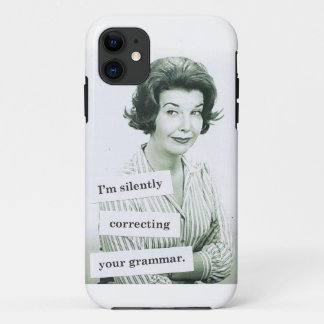 Retro Woman iPhone 5 Case, Grammar Teacher 11 Case