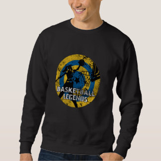 Retro Women Basketball Legends Illustration Graphi Sweatshirt