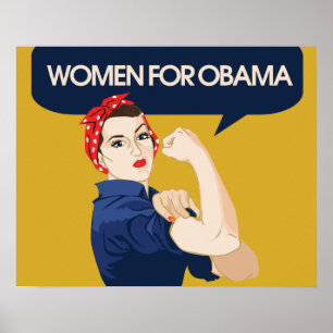 Retro Women for Obama Poster