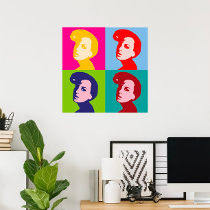 Retro Women Pop Art Poster