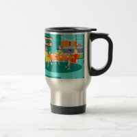 Retro Women's Weekly Card Game Travel Mug