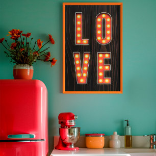 Retro Wood Romantic Love Quote Art Decor