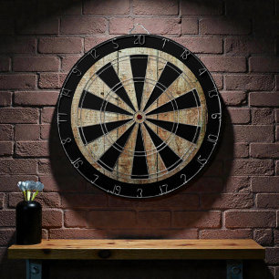 Retro Wood Wooden Texture Pattern Dartboard