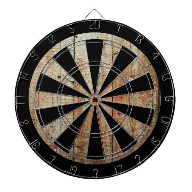 Retro Wood Wooden Texture Pattern Dartboard (Front)