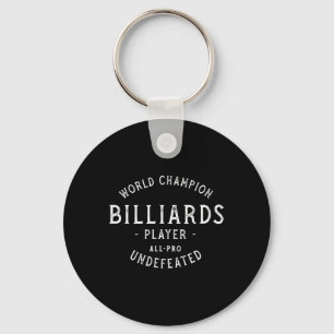 Retro World Champion Billiards  Key Ring