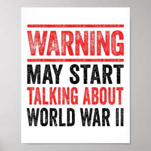 Retro World War Two Shirt Ww2 Shirt History Teache Poster