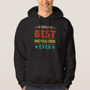 Retro World's Best Bioteacher Ever Hoodie