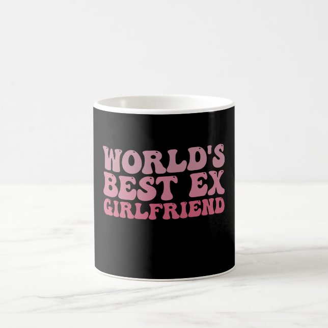 Retro World's Best Ex Girlfriend Groovy Coffee Mug (Center)
