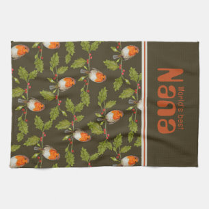 Retro World's Best Nana Custom Robin Tea Towel