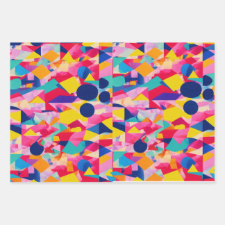 retro  wrapping paper sheet