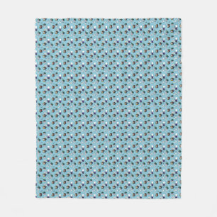 Retro Writer Seamless Pattern Fleece Blanket