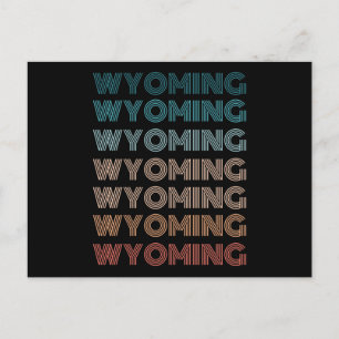 Retro Wyoming Vintage American States Gifts Postcard