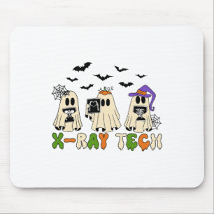 Retro X-ray Tech Halloween Ghost Radiology Ghost R Mouse Mat