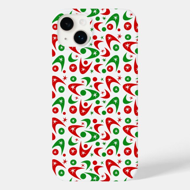 Retro Xmas Boomerangs Case-Mate iPhone Case (Back)
