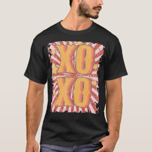 Retro XOXO Boho Valentine's Day Love Hippie Cowhid T-Shirt