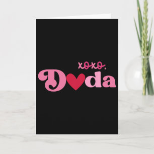 Retro Xoxo Dada Valentine's Day Dad Family Valenti Card