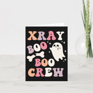 Retro Xray Boo Boo Crew Ghost X-ray Technician Hal Card