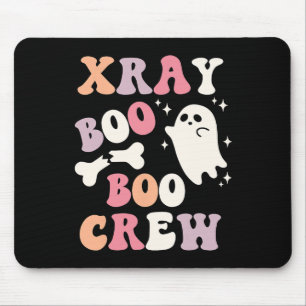 Retro Xray Boo Boo Crew Ghost X-ray Technician Hal Mouse Mat