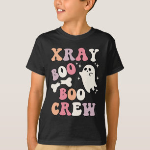 Retro Xray Boo Boo Crew Ghost X-ray Technician Hal T-Shirt