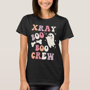 Retro Xray Boo Boo Crew Ghost X-ray Technician Hal T-Shirt